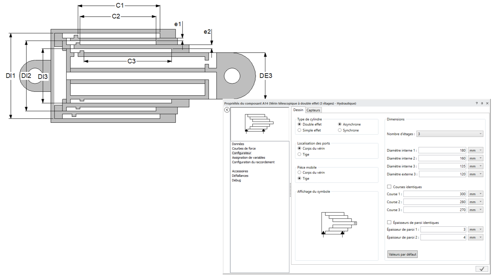 Nouvelles options ajoutées au configurateur